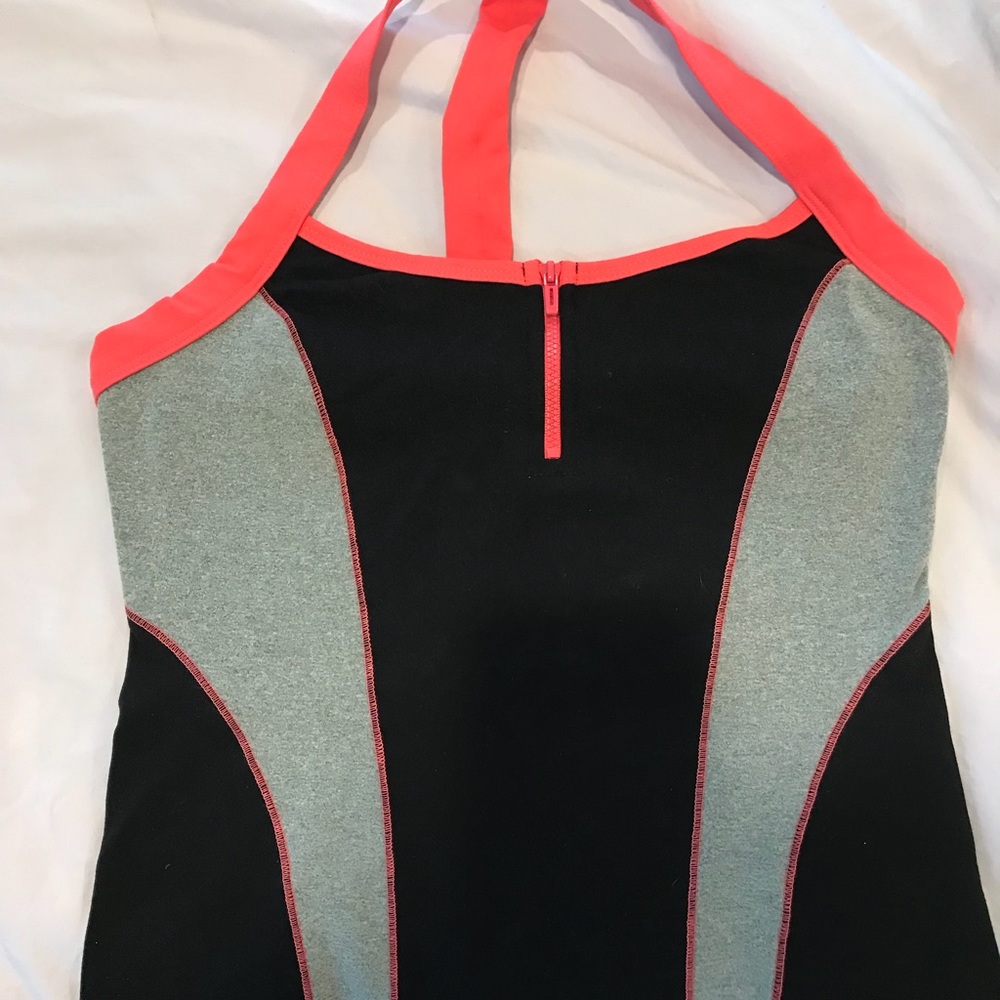 Top & Leggings, flare bottom with black top sz Med